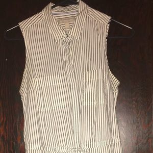 Gray and white shirt dress